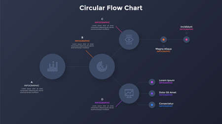 Modern Infographic Vector Bannerのイラスト素材