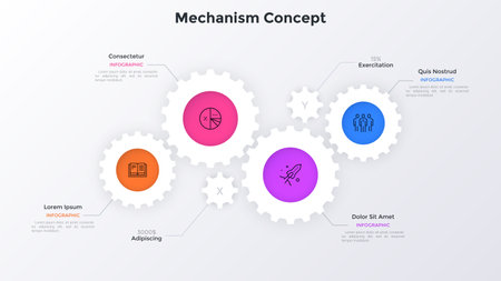 Modern Infographic Vector Bannerのイラスト素材