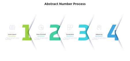 Modern Infographic Vector Bannerのイラスト素材
