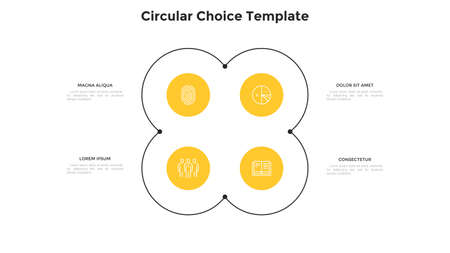 Modern Infographic Vector Templateのイラスト素材