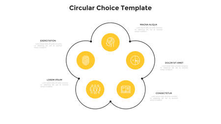 Modern Infographic Vector Templateのイラスト素材