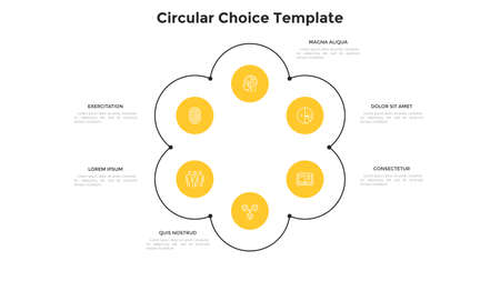 Modern Infographic Vector Templateのイラスト素材