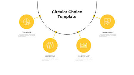 Modern Infographic Vector Templateのイラスト素材