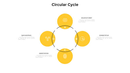 Modern Infographic Vector Templateのイラスト素材