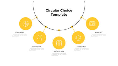 Modern Infographic Vector Templateのイラスト素材