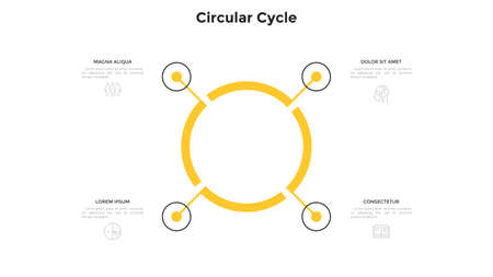 Modern Infographic Vector Templateのイラスト素材