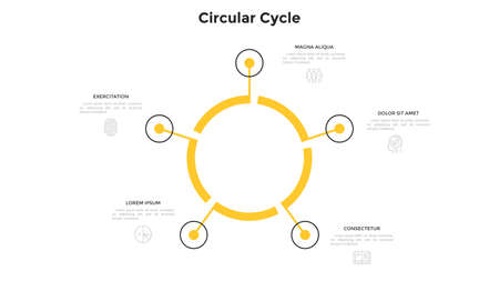 Modern Infographic Vector Templateのイラスト素材