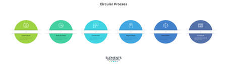 Modern Infographic Vector Templateのイラスト素材