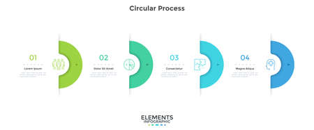 Modern Infographic Vector Templateのイラスト素材