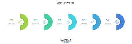 Modern Infographic Vector Templateのイラスト素材