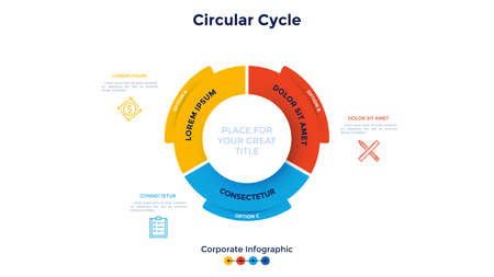 Modern Infographic Vector Templateのイラスト素材
