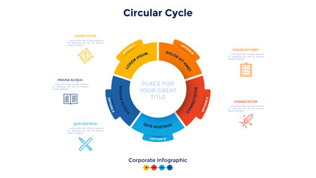 Modern Infographic Vector Templateのイラスト素材