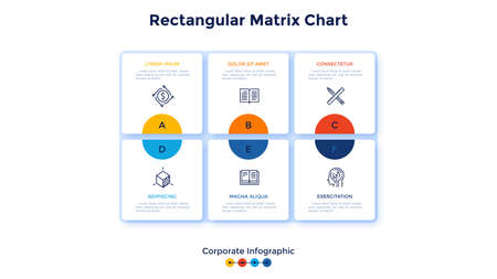 Modern Infographic Vector Templateのイラスト素材