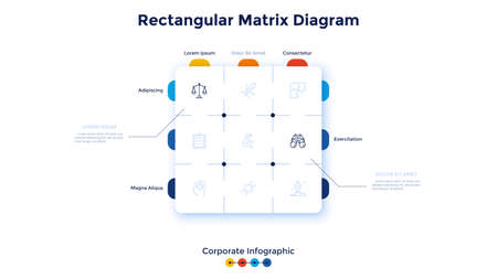 Modern Infographic Vector Templateのイラスト素材