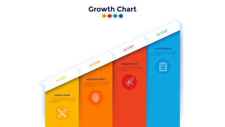 Modern Infographic Vector Templateのイラスト素材