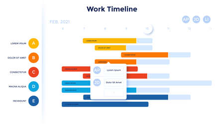 Modern Infographic Vector Templateのイラスト素材