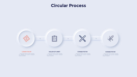Modern Infographic Vector Templateのイラスト素材