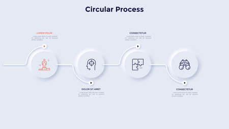 Modern Infographic Vector Templateのイラスト素材