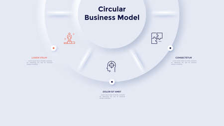 Modern Infographic Vector Templateのイラスト素材