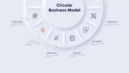 Modern Infographic Vector Templateのイラスト素材