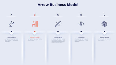 Modern Infographic Vector Templateのイラスト素材