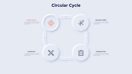 Modern Infographic Vector Templateのイラスト素材