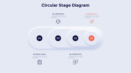 Modern Infographic Vector Templateのイラスト素材