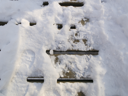 snow and ice and wintry textures and different wintry backgroundsの写真素材