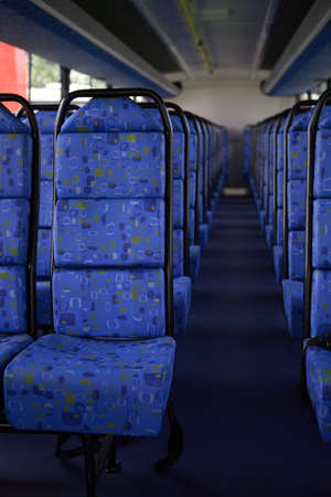 Empty bus seatsの写真素材