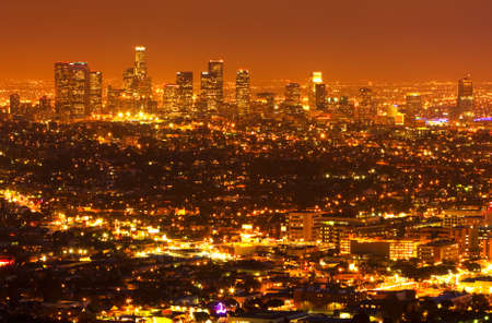 Los Angeles, Urban City at Sunset