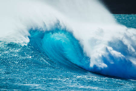 Beautiful Blue Ocean Waveの写真素材