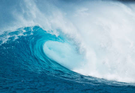 Blue Ocean Waveの写真素材