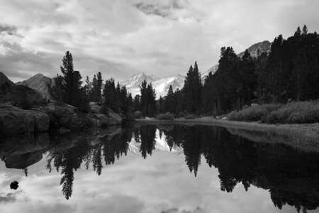 Amazing Landscape, Black and White Imageの写真素材