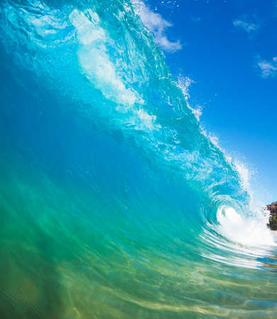 Blue Ocean Waveの写真素材