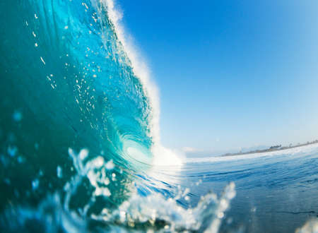 Tropical Blue Ocean Waveの写真素材