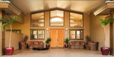 Front Door Entrance to Luxury Home