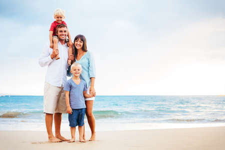 Happy Young Family