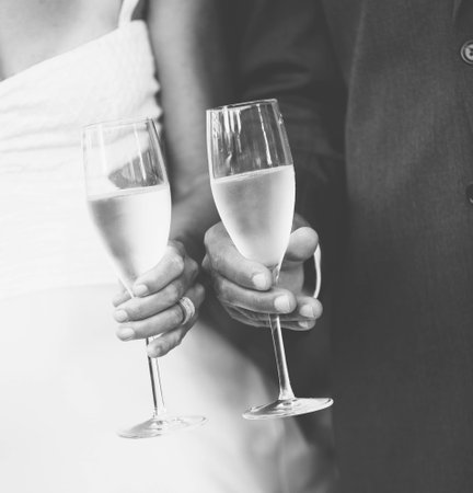 Wedding Champagne Toastの写真素材