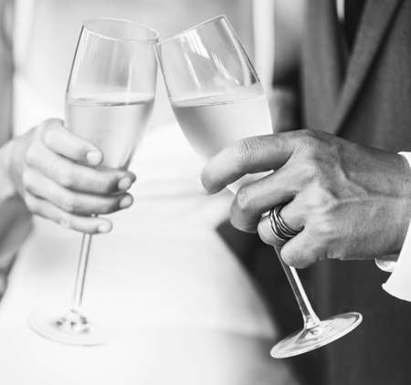 Wedding Champagne Toastの写真素材