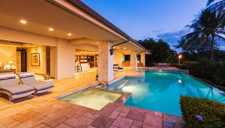 Beautiful Luxury Home with Swimming Pool at Sunset Beautiful Luxury Home with Swimming Pool at Sunset