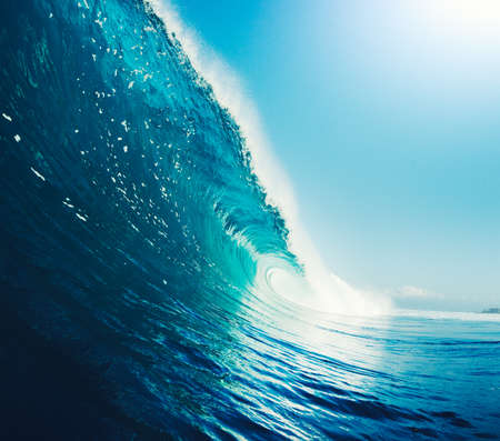 Blue Ocean Waveの写真素材