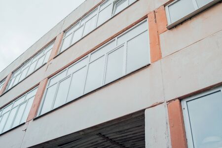 Panels buildings in Russia, Soviet architecture houses. urban architecture
