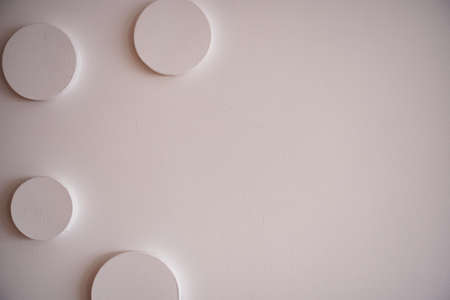 Modern gray paint geometric plaster texture background in white light surface seamless home wall...