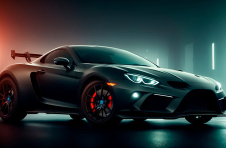 supercar. sports car. Stylish modern car. Generative AIの素材