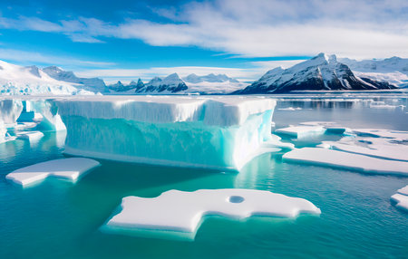 Icebergs in Glacier Lagoonの素材