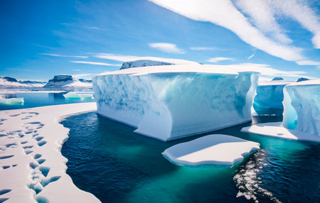 Icebergs in Glacier Lagoonの素材