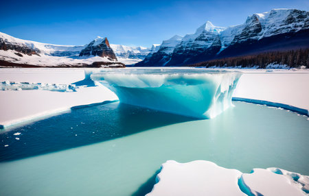 Icebergs in Glacier Lagoonの素材