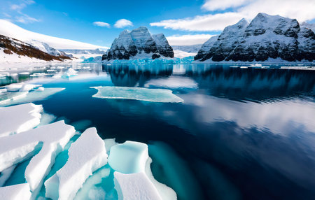 Icebergs in Glacier Lagoon.の素材