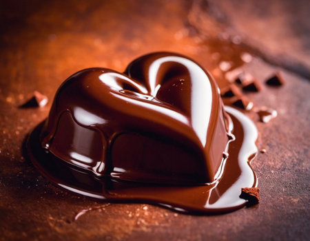 Heart Shaped Chocolate - Sweetness and Love in Every Bite. Indulge in the sweetness and love embodied in this heartの素材