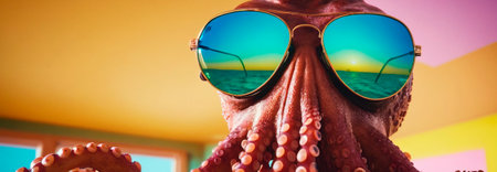 Octopus with sunglassesの素材
